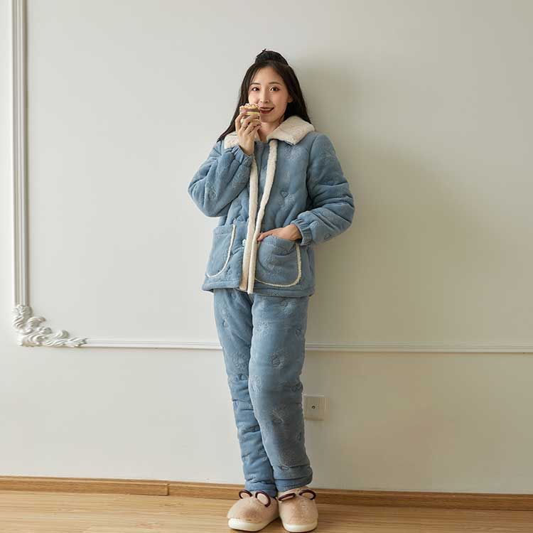女士冬季加厚睡衣