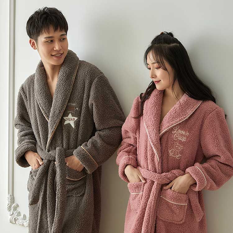 秋冬珊瑚绒情侣睡衣