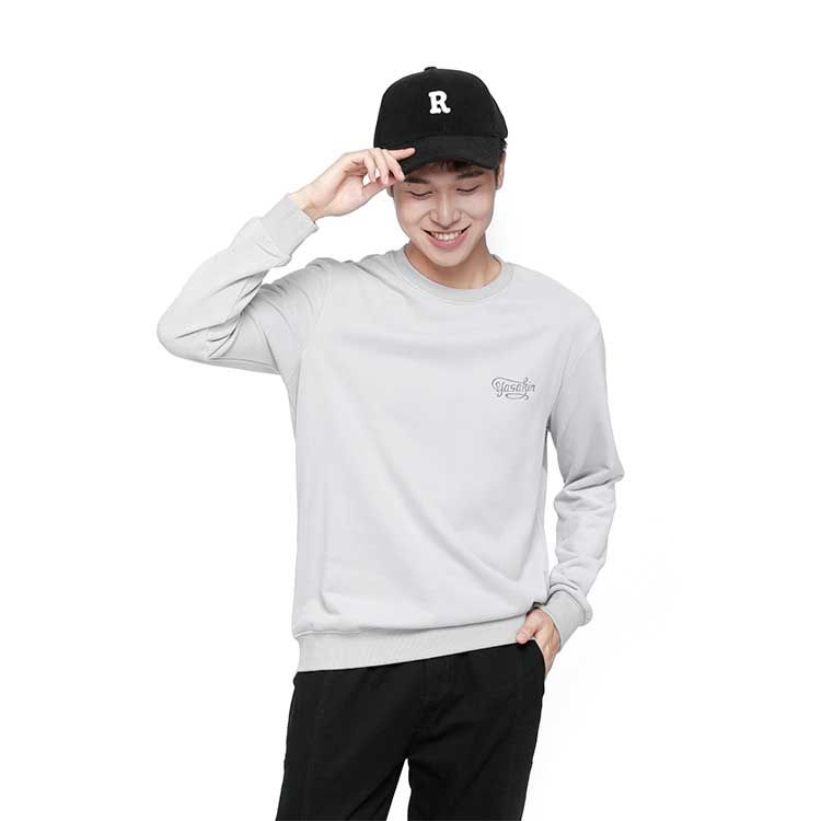 圆领宽松卫衣男